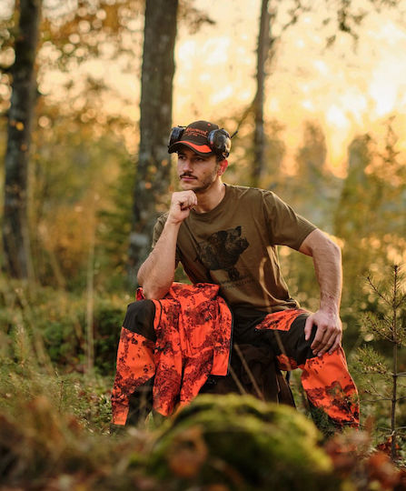 Bluza De Vânătoare Bărbați Pinewood Wild Boar Heather Olive