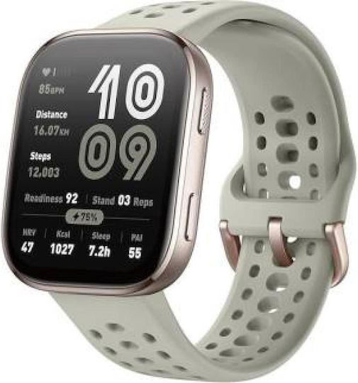 Amazfit Bip 6 46mm Waterproof Smartwatch with Heart Rate Monitor (Stone)