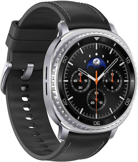 Samsung Galaxy Watch8 Classic Stainless Steel 46mm Waterproof with eSIM and Heart Rate Monitor (Black)