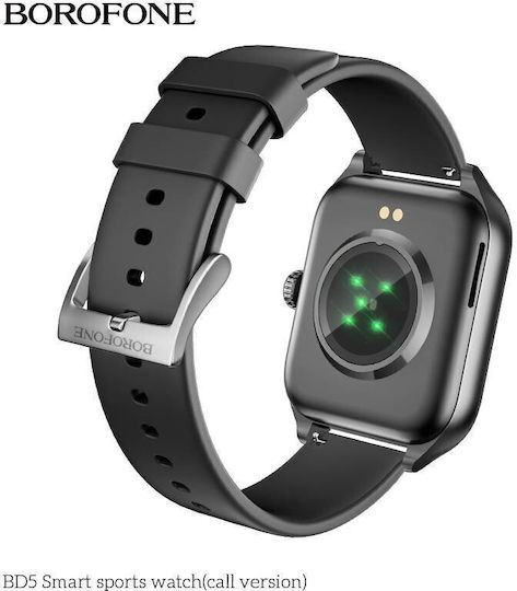 Borofone BD5 Smartwatch με Παλμογράφο (Μαύρο)