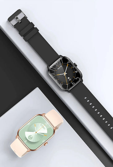 Brățară Fitness Smartwatch Lexus Collection Idealstore Ecran Tactil 3D Apeluri Bluetooth Mesaje Monitorizare Ritm Cardiac Somn Multi-sport Difuzor-microfon Barometru Ip67 Alarmă Android-ios Baterie Lungă Ediția Neagră