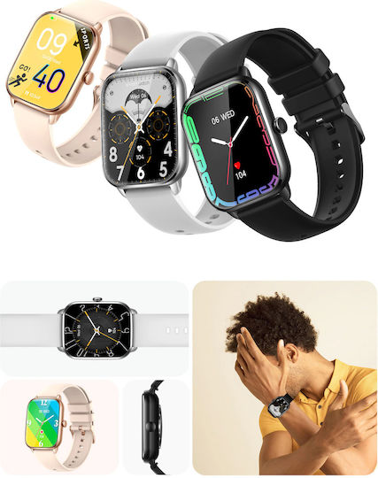 Brățară Fitness Smartwatch Lexus Collection Idealstore Ecran Tactil 3D Apeluri Bluetooth Mesaje Monitorizare Ritm Cardiac Somn Multi-sport Difuzor-microfon Barometru Ip67 Alarmă Android-ios Baterie Lungă Ediția Neagră