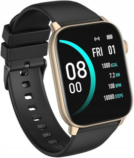 Oromed Fit 6 Smartwatch με Παλμογράφο (Χρυσό)