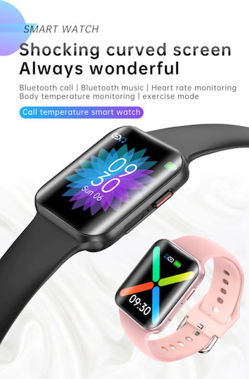 Smartwatch Pro Detail Idealstore Curved Screen 1.54 Inch Water Resistant Compatible Ios Android Voice Call Heart Rate Sleep Monitoring Pedometer Sports Black Moment