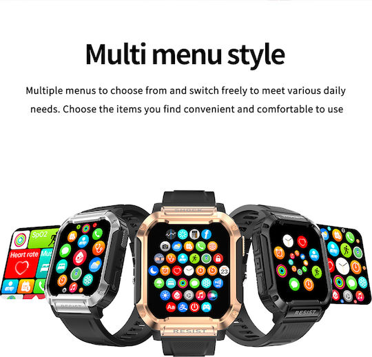Aluminiu Smartwatch (Aur)