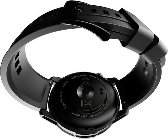 AGM Legion Smartwatch με Παλμογράφο (Μαύρο)