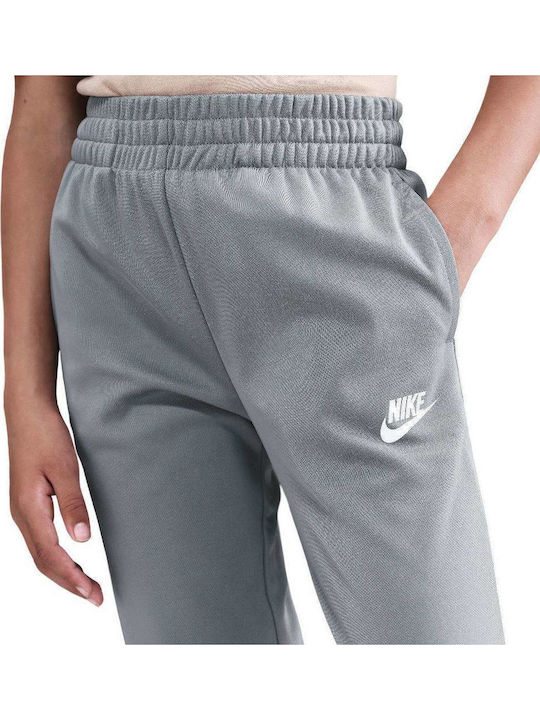 Παιδικό Σετ Φόρμας Dri-Fit Smoke Grey / White 2τμχ NSW