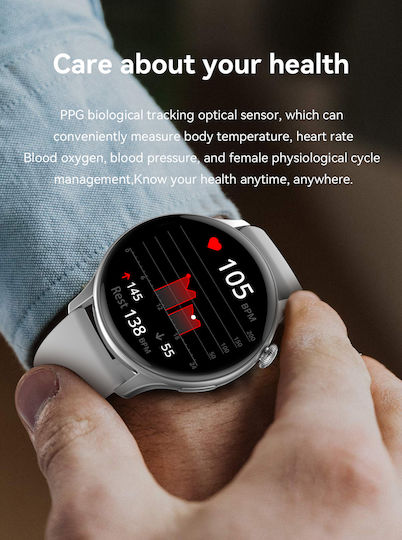 DesignoFiT Aluminiu Smartwatch (Negru)