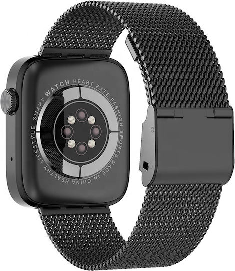 Gamma FiT Aluminium Smartwatch με Παλμογράφο (Μαύρο)