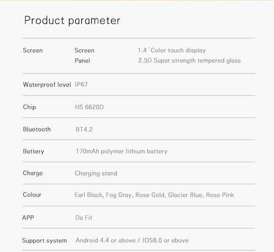 ProFiT Aluminiu Smartwatch (Roz)
