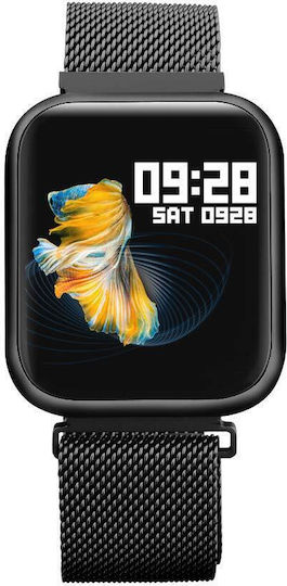 FiT Prestige Deluxe Edition Smartwatch με Παλμογράφο (Μαύρο)