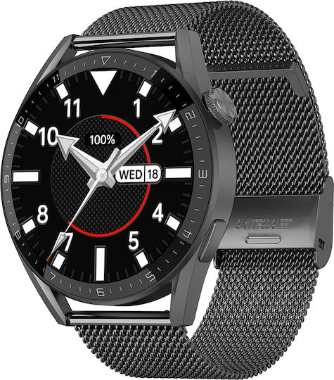 DeltaFiT Max Smartwatch with Heart Rate Monitor (Black)