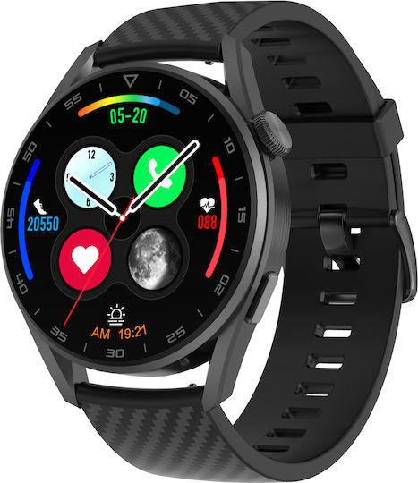 DeltaFiT Max Smartwatch with Heart Rate Monitor (Black)