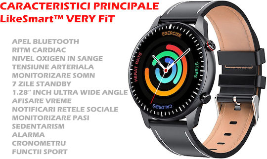 Ultra Aluminiu Smartwatch (Negru)