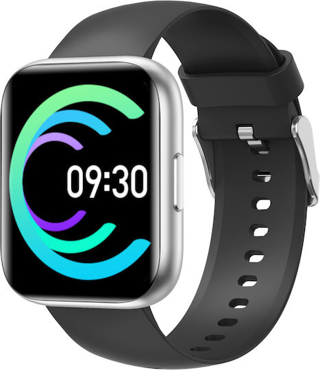 TrendFIT Pro Aluminium Smartwatch mit Pulsmesser (Silber)
