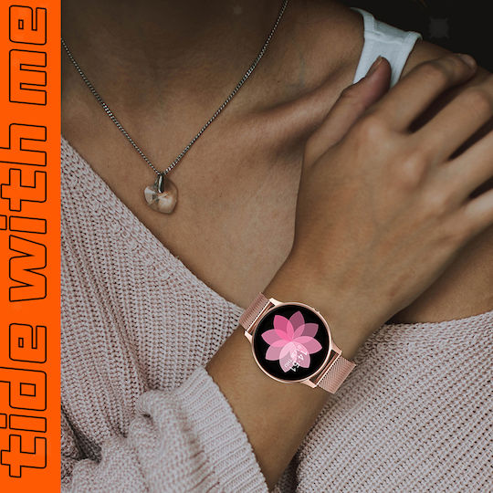 DoFIT PRO Aluminium Smartwatch με Παλμογράφο (Χρυσό)