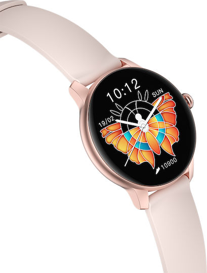 LadyCrown FiT Aluminium Smartwatch με Παλμογράφο (Χρυσό)