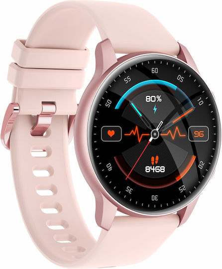 Wibe FiT Aluminium Smartwatch με Παλμογράφο (Χρυσό)