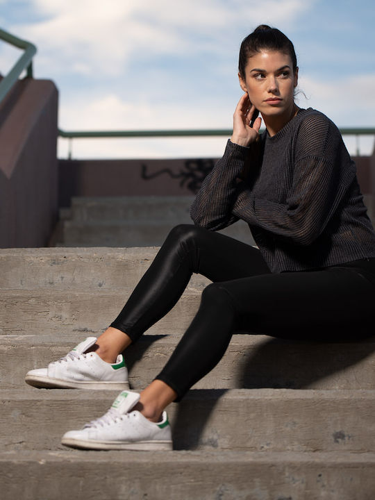 Women's Long Training Legging Fleece Lining Black