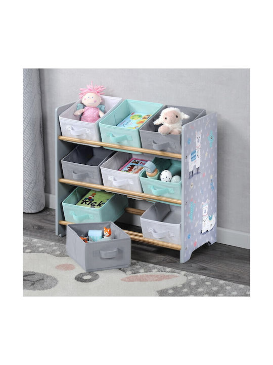 Kesper Toy Storage System made of Wood Multicolour 60x35x60cm 10pcs