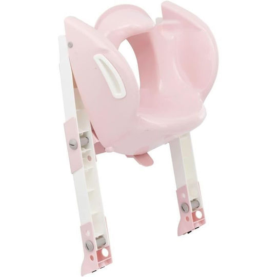Thermobaby Toddler Toilet Seat Kiddyloo With Footrest And Handles Pink