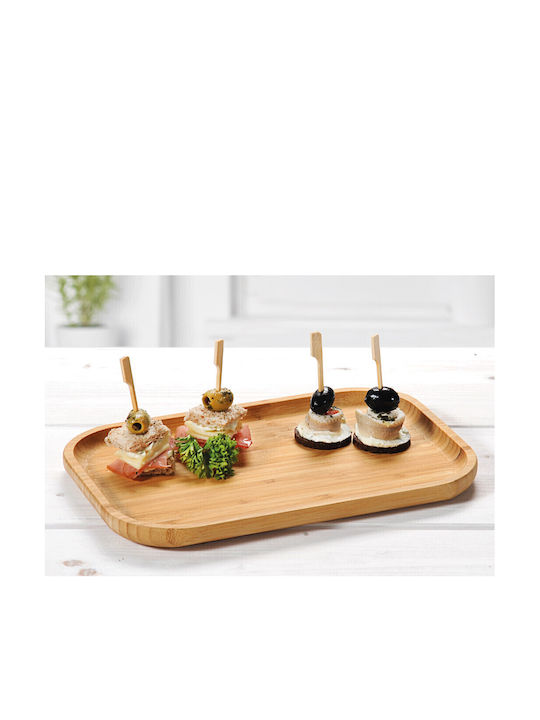 Kesper Bamboo Rectangular Serving Tray made of Bamboo in Beige Color 30.5x20x2cm 58160 1pcs