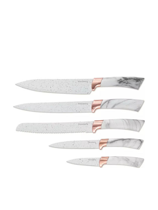 KING Hoff Knife Set with Block from Stainless Steel 6pcs