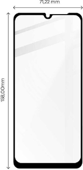Bizon 0.3mm Full Glue Full Face Tempered Glass Μαύρο (Galaxy A23 4G / Galaxy A23 5G)