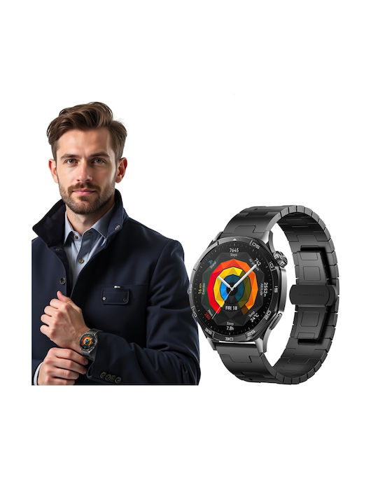 Λουράκι Μαύρο (Huawei Watch GT/GT Pro 2/3/4/5 / Ultimate 46mm) Λουράκι Μαύρο (Huawei Watch GT/GT Pro 2/3/4/5 / Ultimate 46mm)