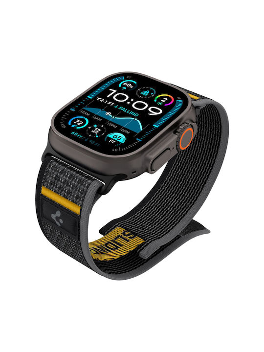 Spigen Athlex Air Armband Stoff Schwarz (Apple Watch 44/45/46mm/Ultra 49mm)