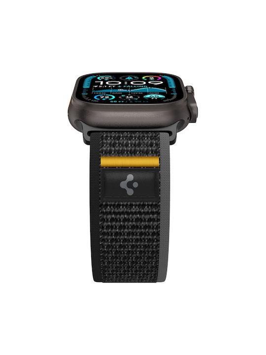 Spigen Athlex Air Armband Stoff Schwarz (Apple Watch 44/45/46mm/Ultra 49mm)