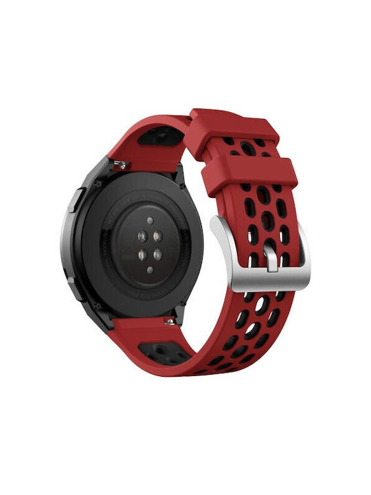 Two Tone Λουράκι Σιλικόνης Red / Black (Huawei Watch GT 2e)