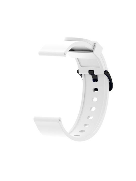 Λουράκι Λευκό Μαύρο (Forerunner 55/245/645 / Vivoactive 3/5/HR / Venu Sq 2Amazfit Bip)