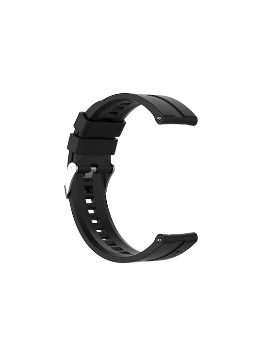 Armband Silikon Schwarz (Galaxy Watch 3 41mmForerunner 55/245/645 / Vivoactive 3/5/HR / Venu Sq 2Amazfit Bip)