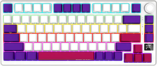 Lorgar KBP7075W Ασύρματο Gaming Μηχανικό Πληκτρολόγιο 75% με RGB φωτισμό (Αγγλικό UK) Πολύχρωμο