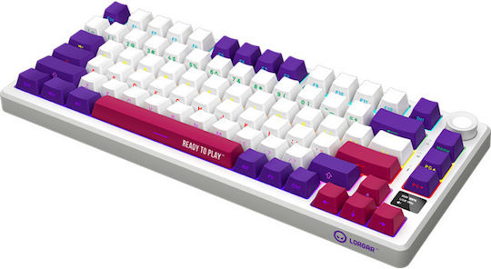 Lorgar KBP7075W Ασύρματο Gaming Μηχανικό Πληκτρολόγιο 75% με RGB φωτισμό (Αγγλικό UK) Πολύχρωμο
