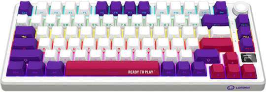 Lorgar KBP7075W Ασύρματο Gaming Μηχανικό Πληκτρολόγιο 75% με RGB φωτισμό (Αγγλικό UK) Πολύχρωμο
