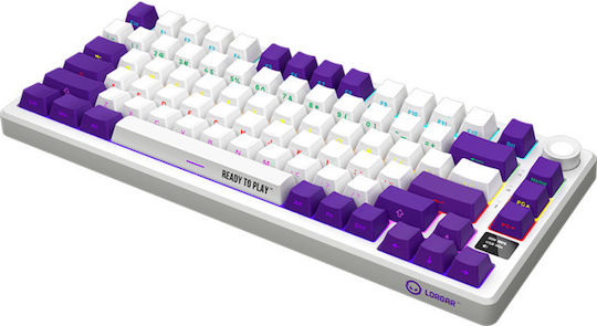 Lorgar KBP7075W Ασύρματο Gaming Μηχανικό Πληκτρολόγιο 75% με RGB φωτισμό (Αγγλικό UK) Πολύχρωμο
