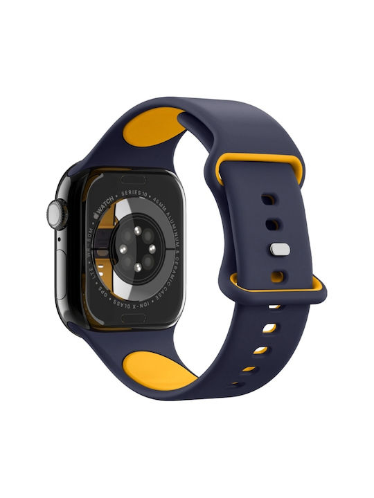 Spigen Nano Pop Λουράκι Σιλικόνης Navy Μπλε (Apple Watch 44/45/46mm/Ultra 49mm)