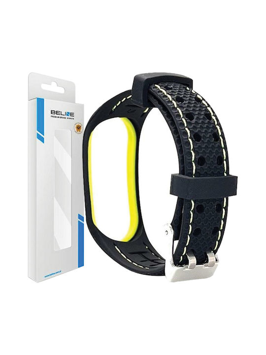 Beline Armband Silikon Schwarz (Mi Band 3/Mi Smart Band 4)