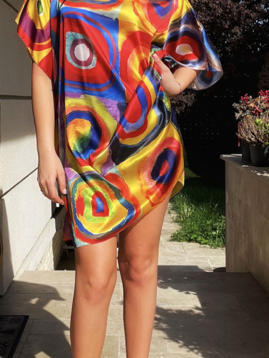 Καλοκαιρινό Mini Φόρεμα Red/yellow
