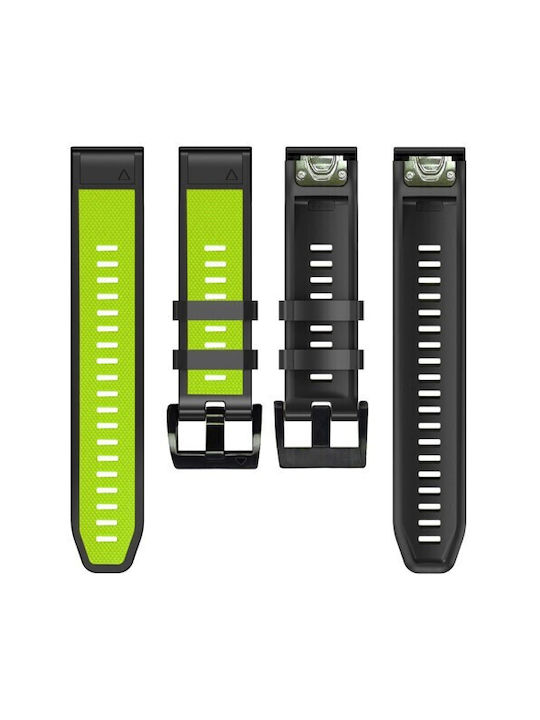 Λουράκι Σιλικόνης Lime / Black (Fenix 3 / 5X / 5X Plus / 6X / 6X Pro / 7X / 7X Pro / 8 (51mm))
