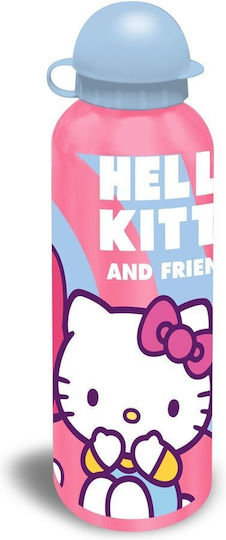 Kids Licensing Παιδικό Παγούρι Hello Kitty Αλουμινίου 500ml (Διάφορα Σχέδια/Χρώματα)