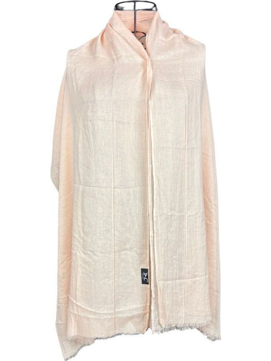 Pastel Pink Solid Women's Scarf 180 x 95 cm