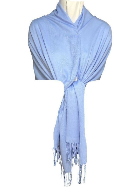 Cashmere Scarf Blue 180x70 Cm
