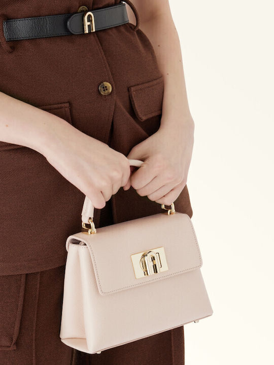 Leather Women's Bag Shoulder Nude