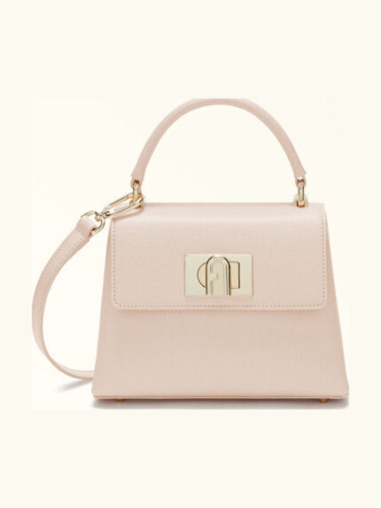 Leather Women's Bag Shoulder Nude