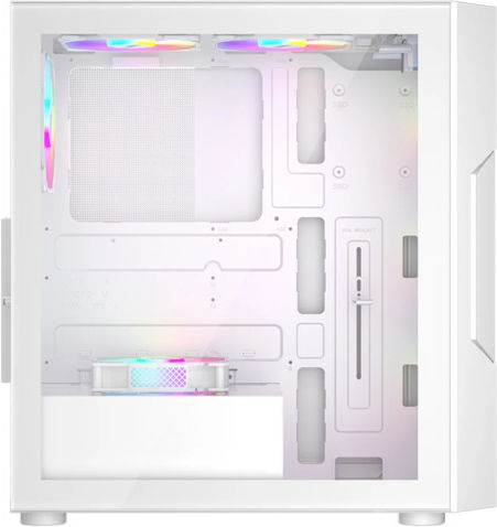 1STPLAYER TRILOBITE T7 Gaming Midi Tower Κουτί Υπολογιστή με Πλαϊνό Παράθυρο και RGB Φωτισμό Λευκό