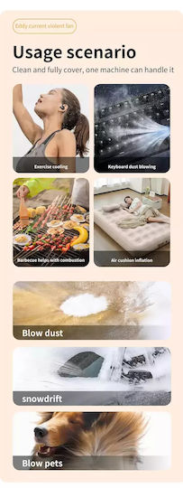 Mini Rechargeable Handheld Blower 13000 RPM With 800mAh Battery