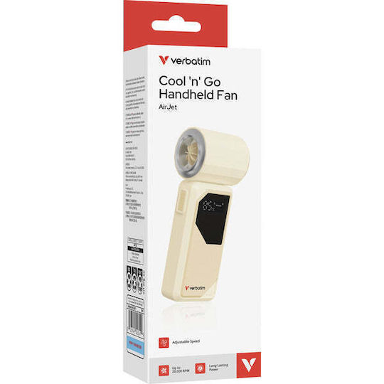 Verbatim Cool N Go Air Jet Handheld USB Ventilator 6W Weiß
